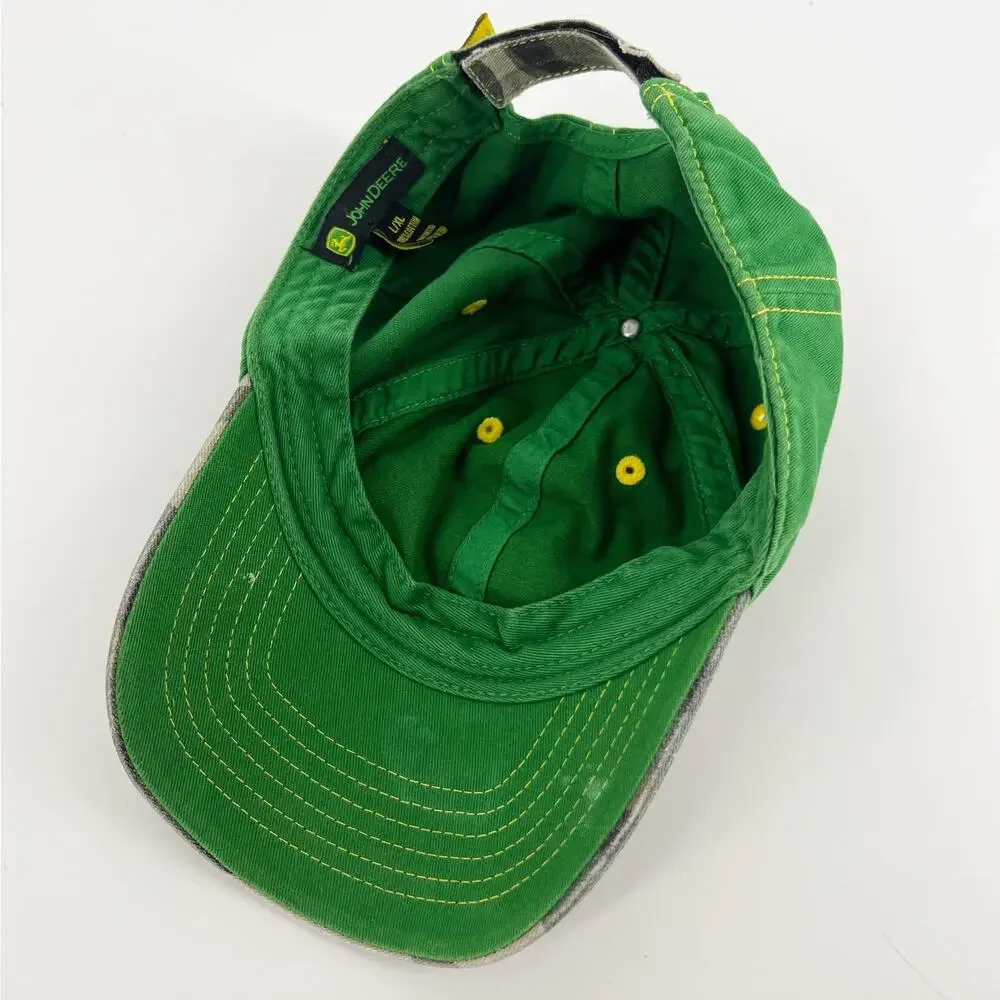 John Deere camouflage and green hat kids